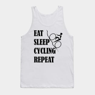 EAT SLEEP CYCLING REPEAT Tank Top